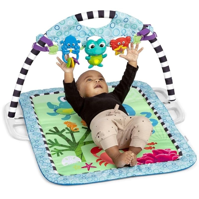 Baby Einstein 3-In-1 Activity Play Gym & Take-Along Toy Bar Ages 0+ Months