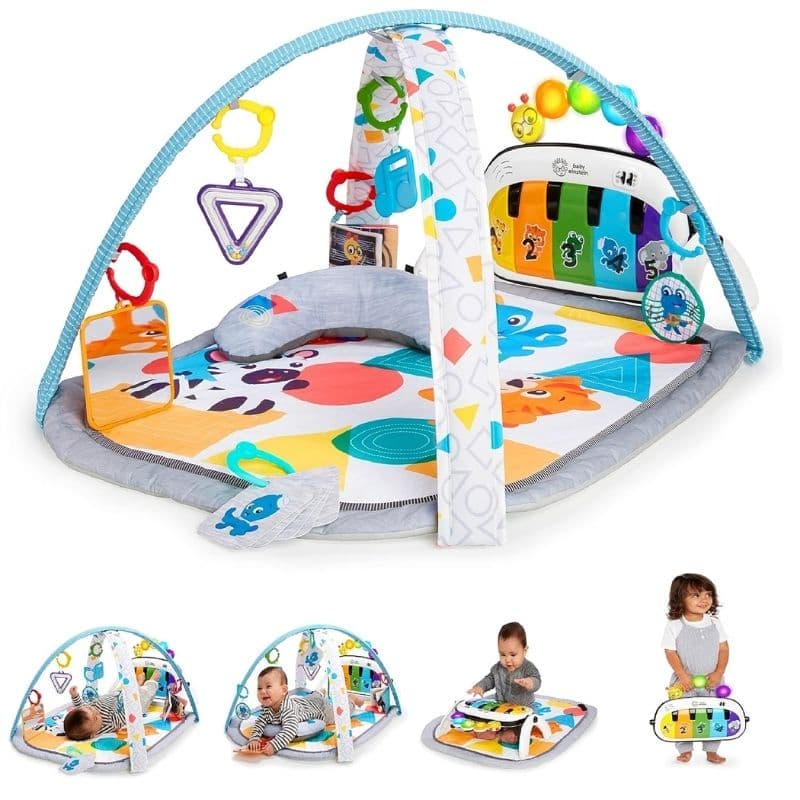 Baby Einstein 4-IN-1 Gym and Piano Tummy Time Activity Mat Ages 0 To 36 Months